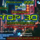 TOP 30 Primer semestre 2016 Parte 1 (Programa 222)