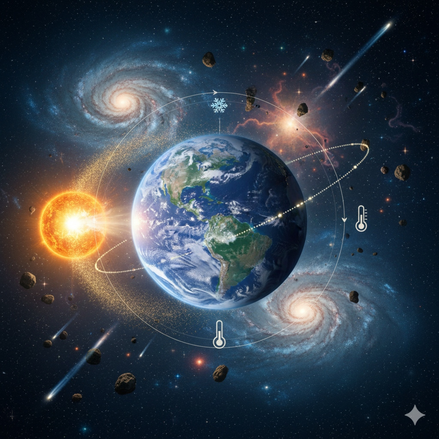 1865 - Ciclos cósmicos e impacto de asteroides y su influencia en el clima de la Tierra