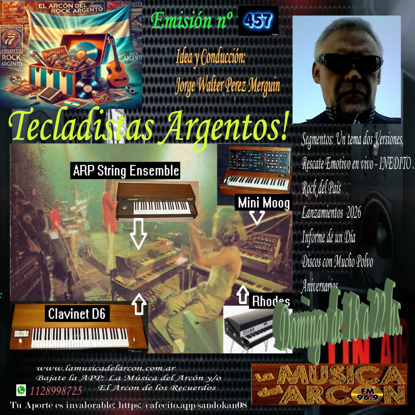 El Arcon del Rock Argento - Emision nº 457 - Tecladistas episode artwork