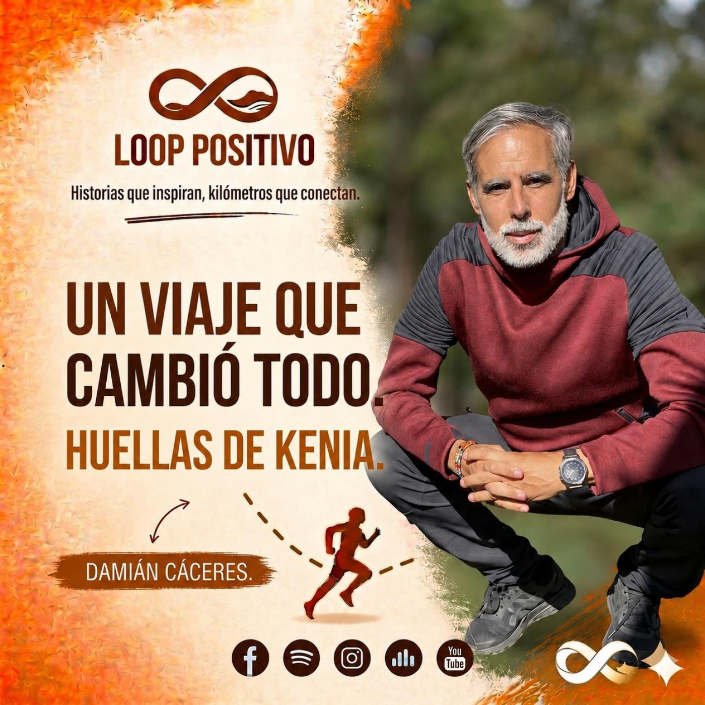 Loop Positivo Temp. 5 Ep. 12 - Huellas de Kenia: Damián Cáceres y el viaje que le cambió la vida. episode artwork