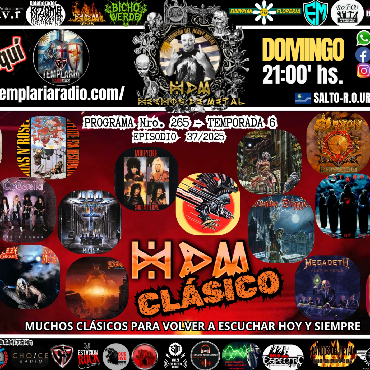 HECHOS DE METAL_Programa Nro. 265 Episodio 37 Temporada 6 (09.Noviembre.2025)_HDM CLASICOS episode artwork