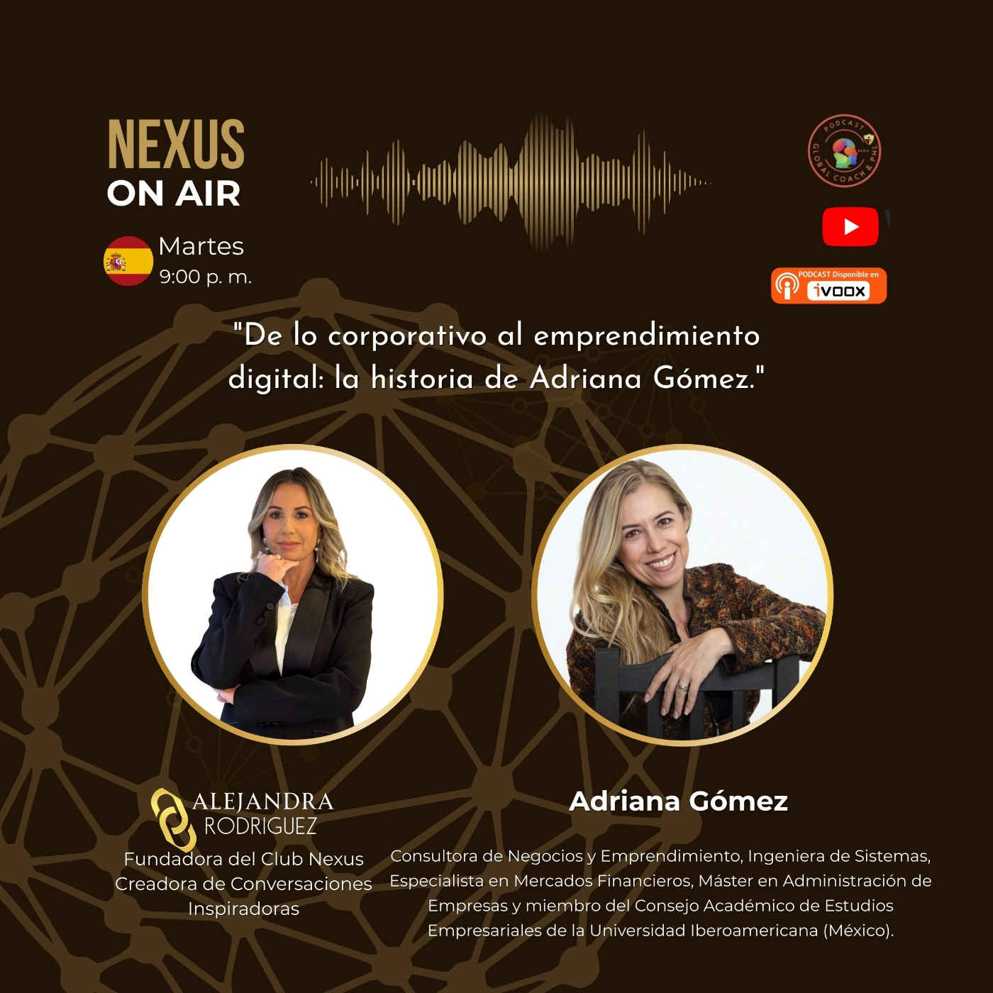 De lo corporativo al emprendimiento digital: la historia de Adriana Gómez episode artwork