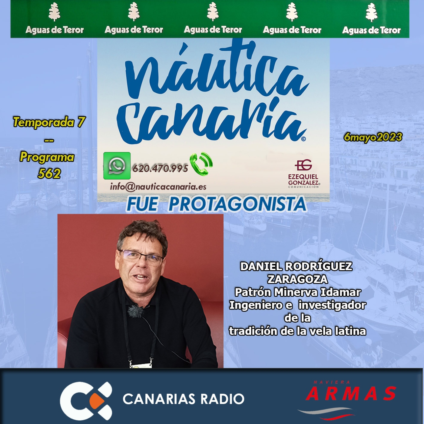 Náutica Canaria.- 562.- Entrevistamos con DANIEL RODRÍGUEZ ZARAGOZA -- 6mayo2023 episode artwork