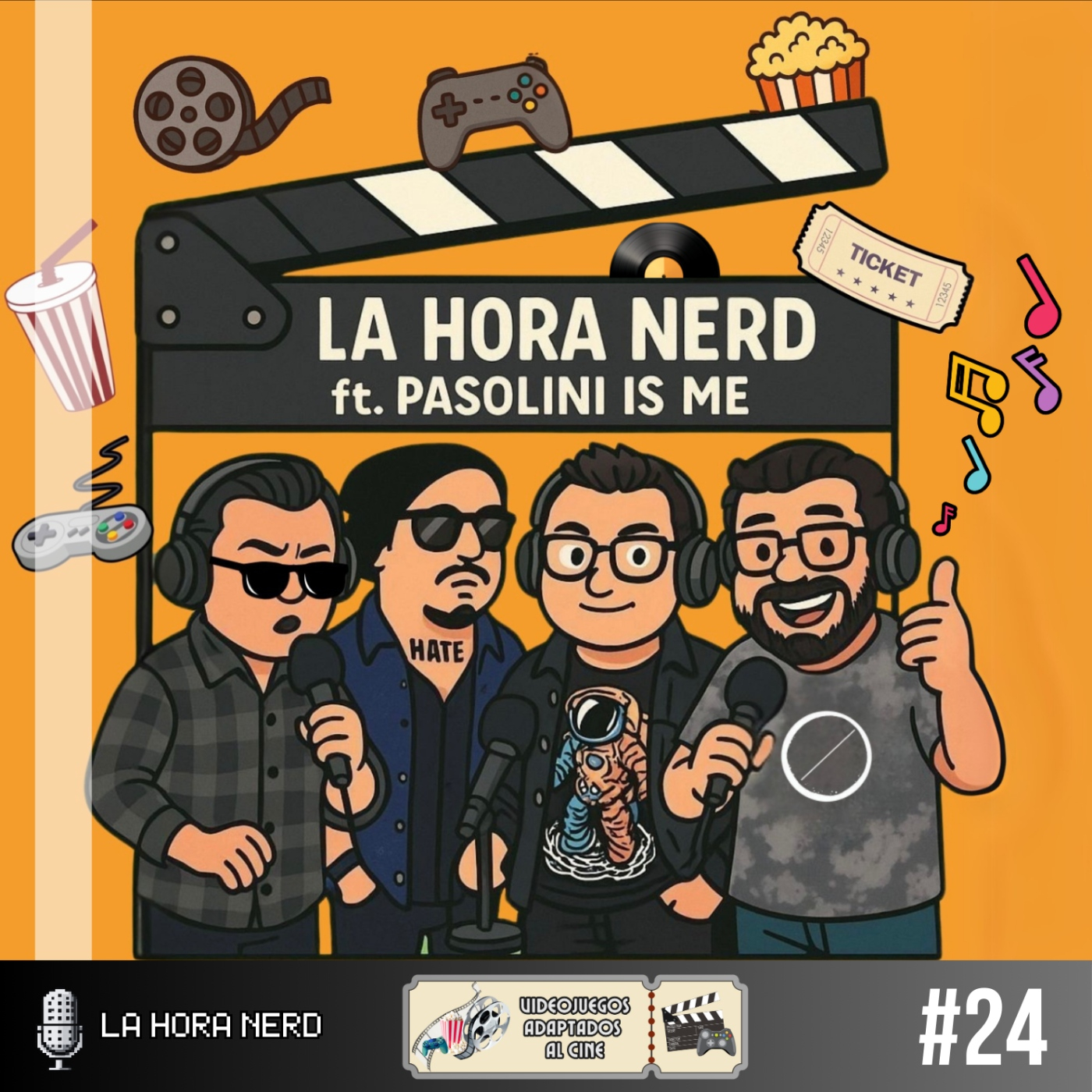 La Hora Nerd #24 - Videojuegos Adaptados al cine ft. Pasolini Is Me episode artwork
