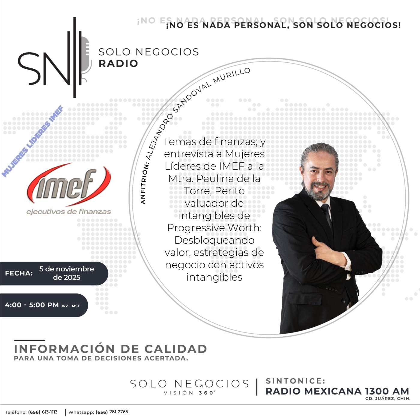 [SNR-05/11/2025] Diversos temas de finanzas públicas y entrevista sobre Activos Intangibles