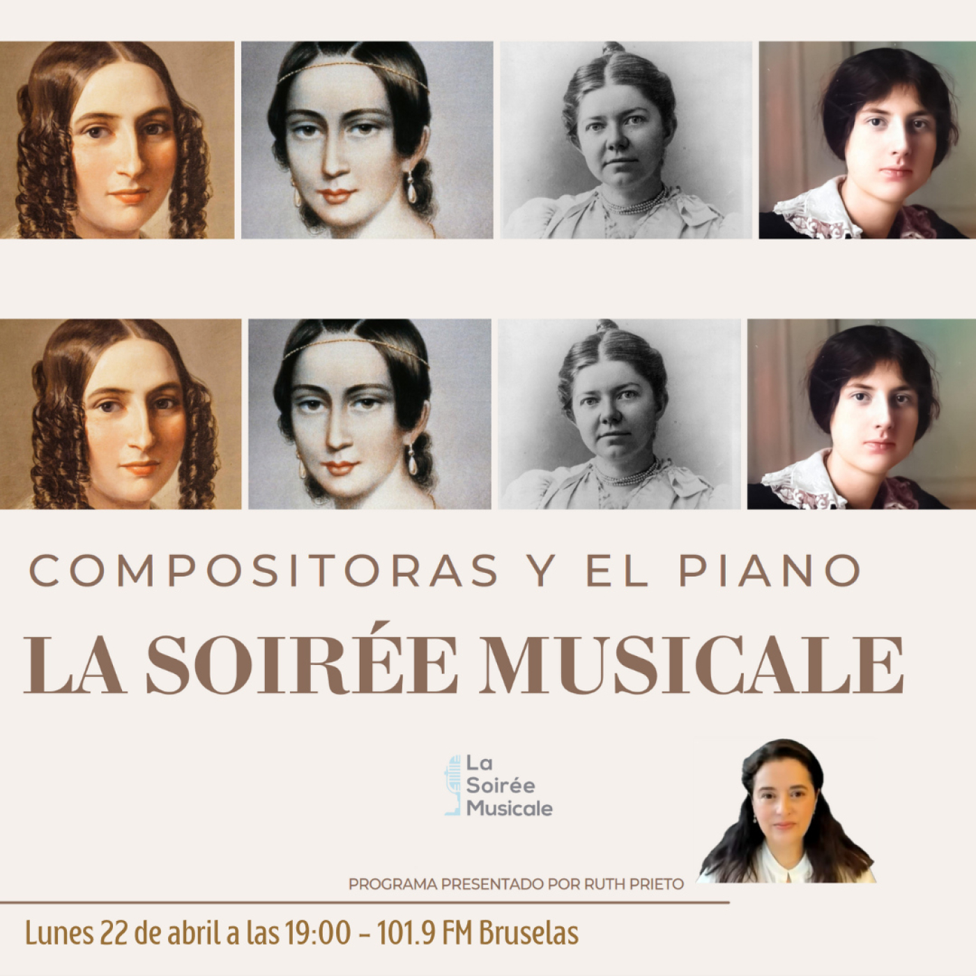 La soirée musicale 4x30 (129). 22 de Abril 2024. Las Compositoras y el Piano episode artwork