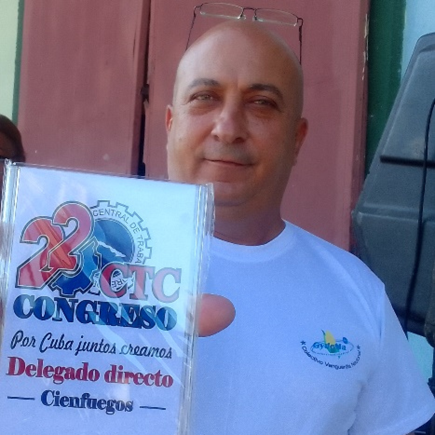 Satisfacción de Joel, primer delegado directo de la provincia de Cienfuegos al XXII congreso de la CTC