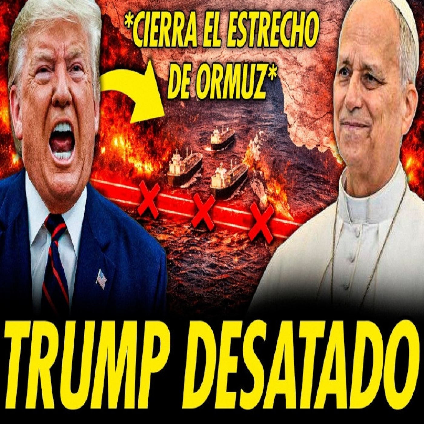 TRUMP CIERRA EL ESTRECHO DE ORMUZ ENTRE ENFRENTAMIENTOS CON EL PAPA Y ESCÁNDALOS DE CORRUPCIÓN