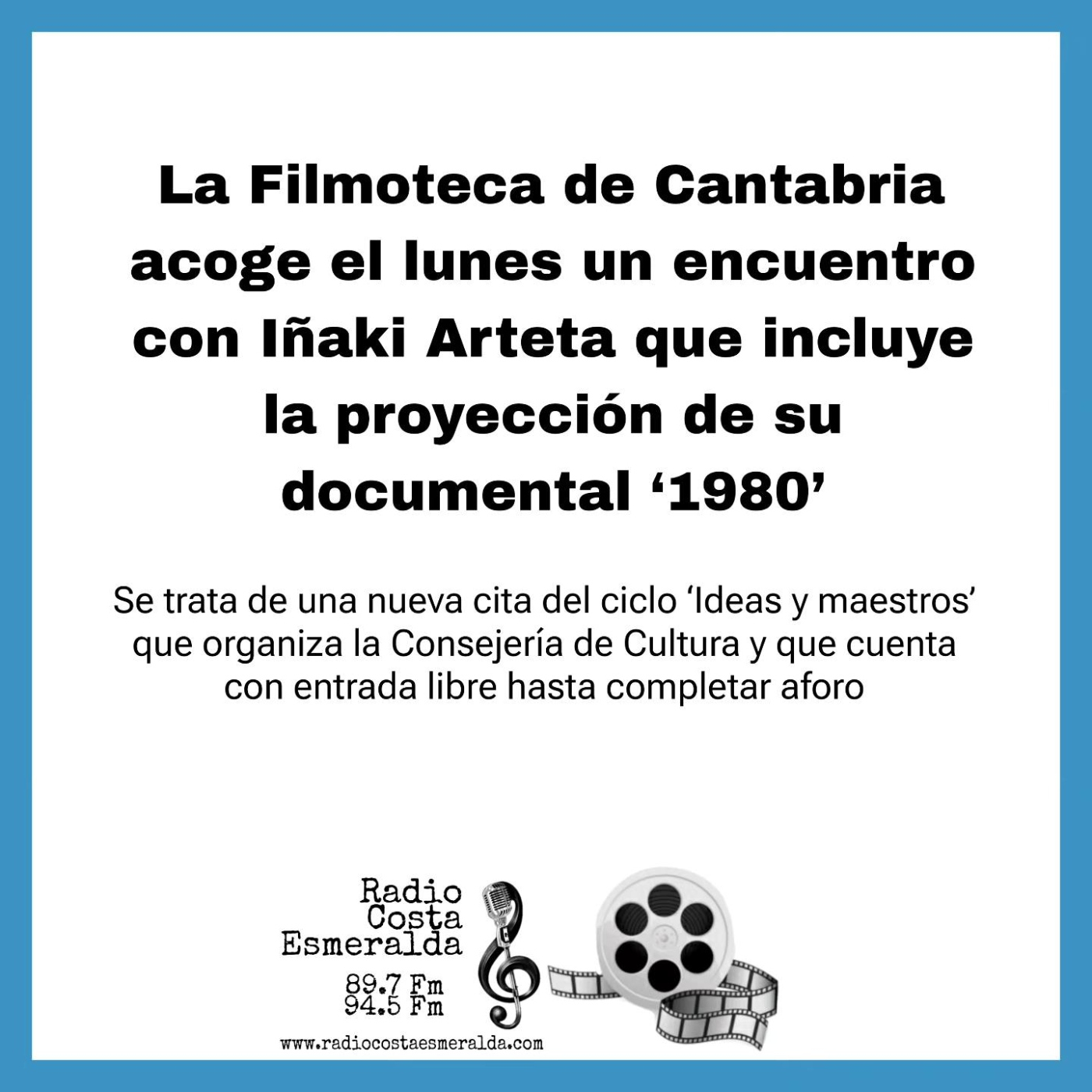 El cineasta Iñaki Arteta el lunes en la filmoteca de Cantabria, Escena Territorio para este fin de semana y escena norte episode artwork