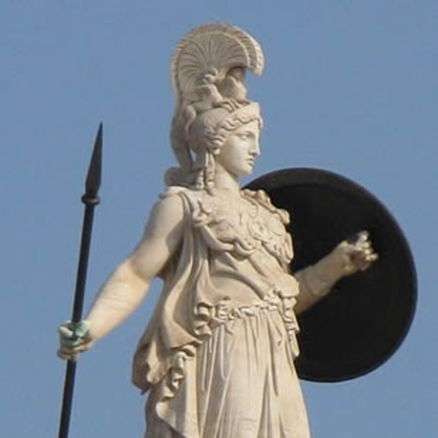 Дочь Зевса Афина скульптура