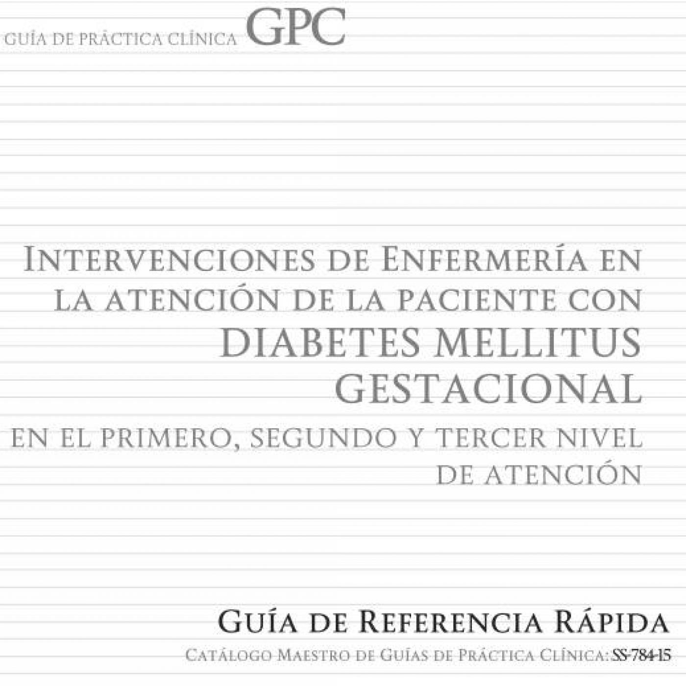 guia practica clinica diabetes mellitus diabetes gestacional