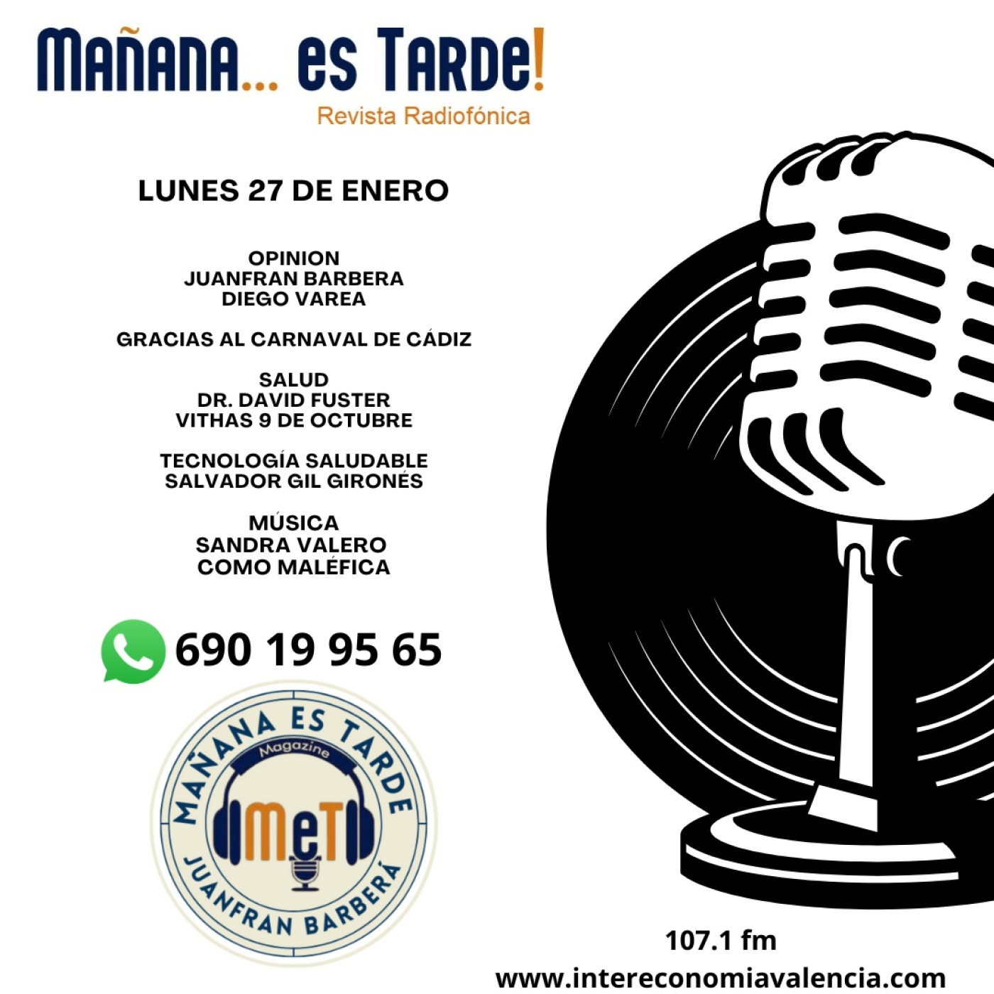 MAÑANA ES TARDE!!! MET 27 DE ENERO DE 2025 UN FALLA COMO UNA FALLA, VITHAS, LA TECNOLOGIA CON SALVADOR Y SANDRA VALERO episode artwork
