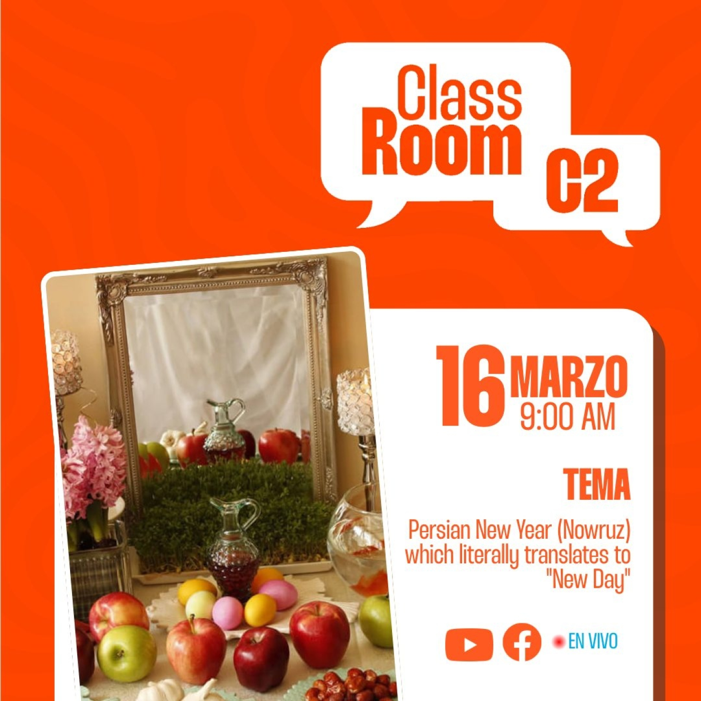ClassRoomC2 - Persian New Year (Nowruz) which literally translates to "New Day" episode artwork