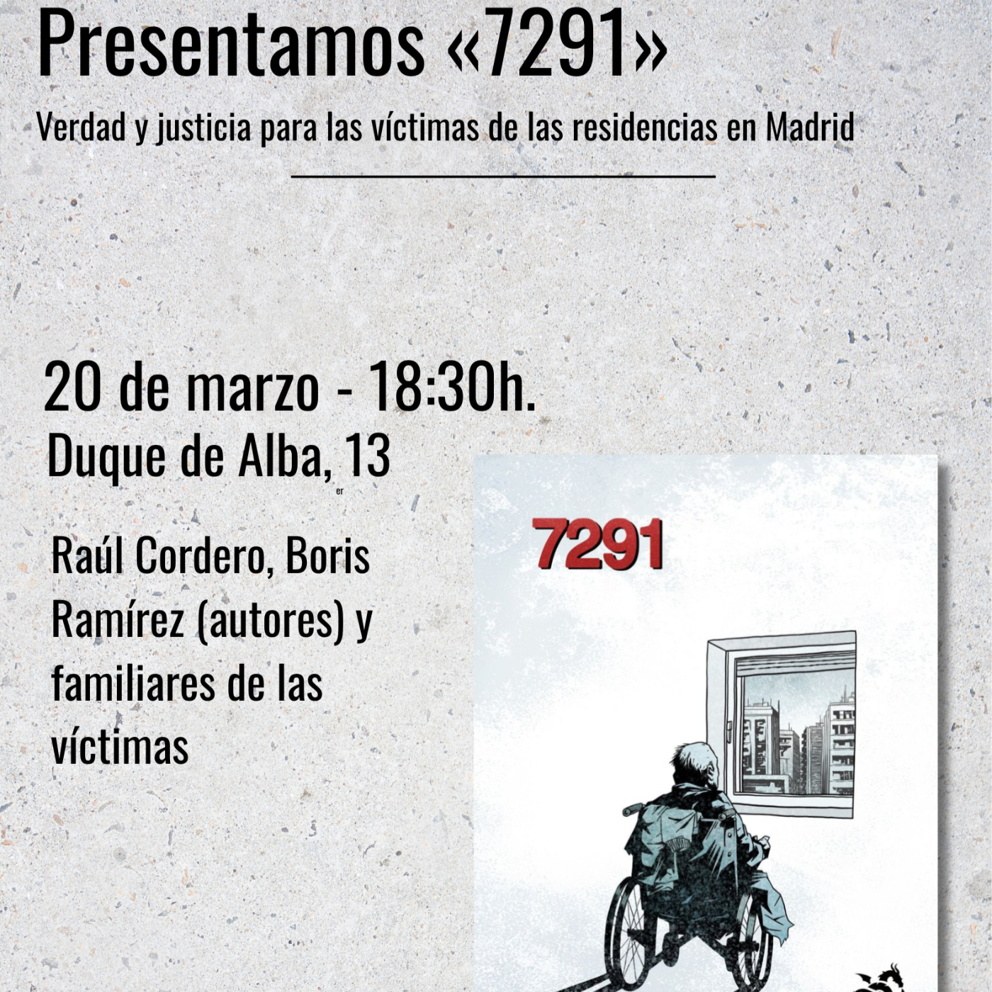 Presentación del cómic 7291.Verdad y justicia para las víctimas en las residencias de Madrid episode artwork