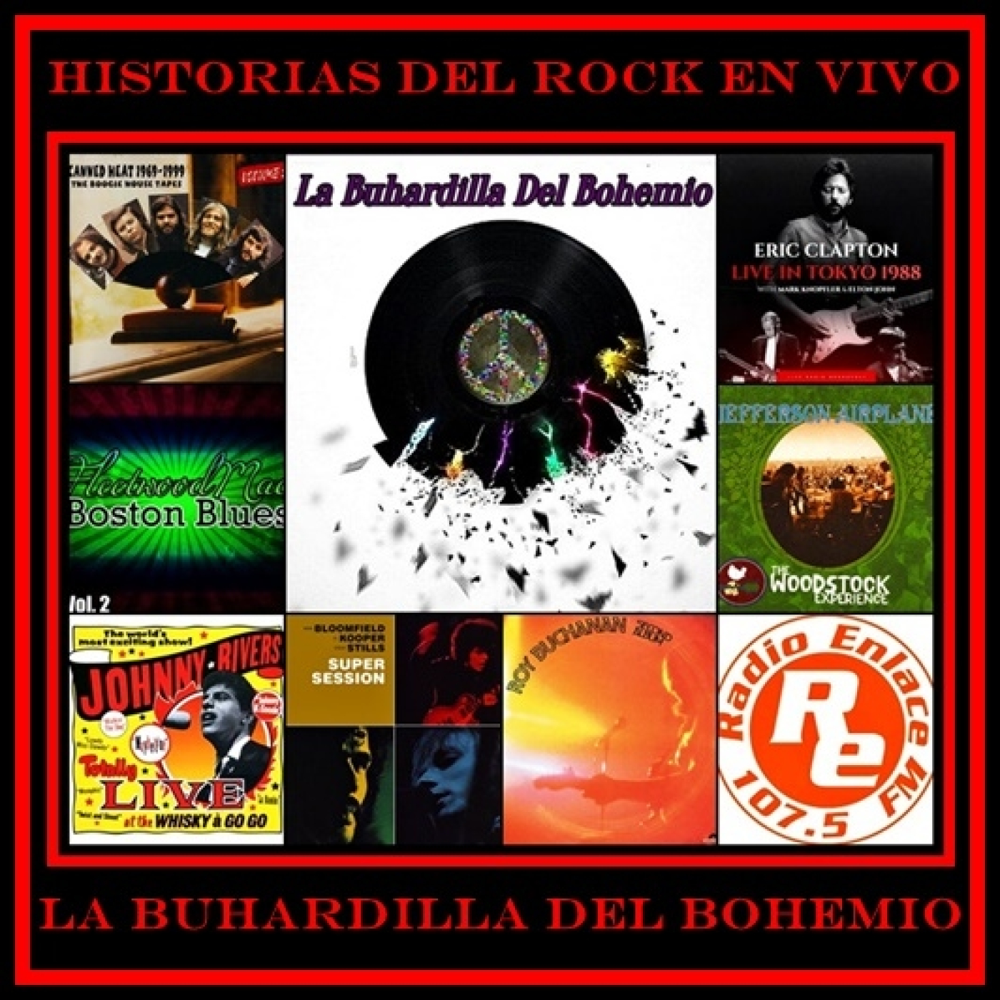 Eric Clapton, Jefferson Airplane, Johnny Rivers y mas en HDREV — La Buhardilla Del Bohemio cover