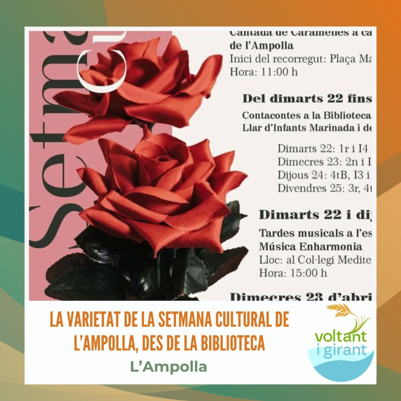 La varietat de la Setmana Cultural de l’Ampolla, des de la Biblioteca episode artwork