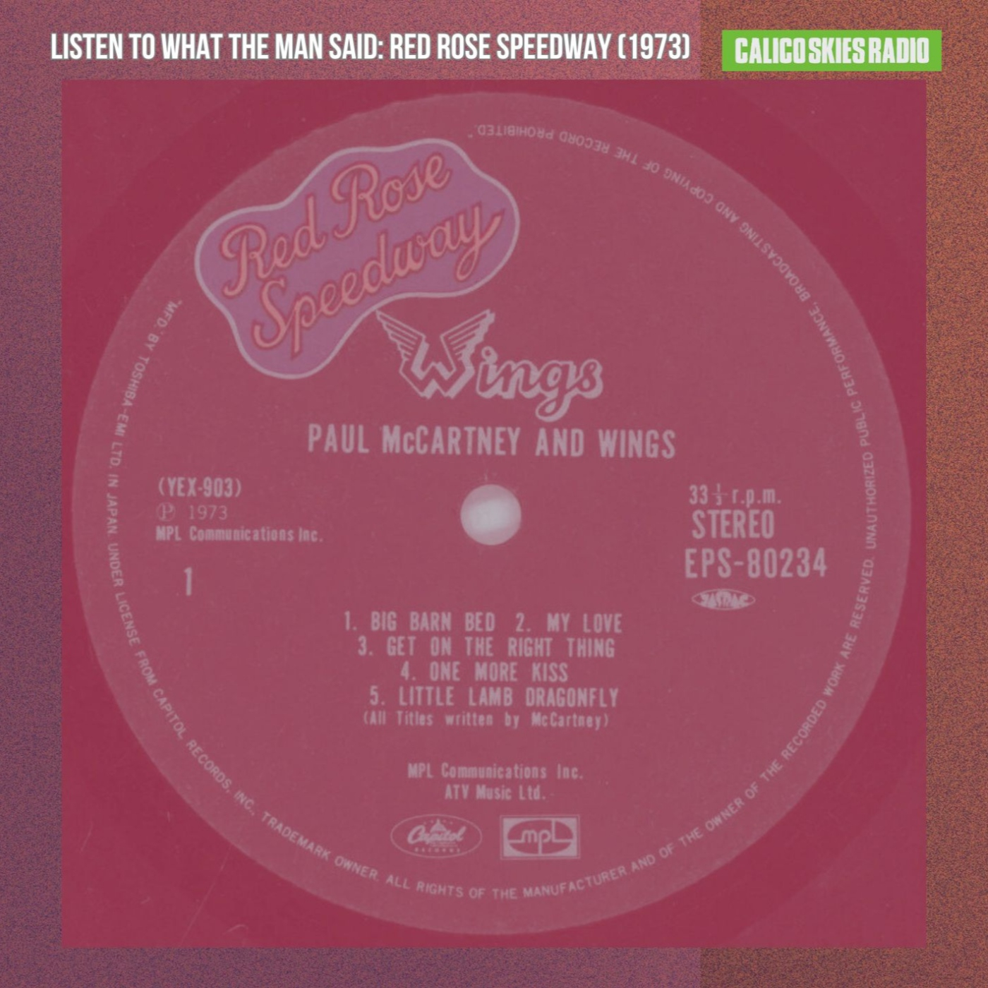 Calico Skies Radio Puro McCartney