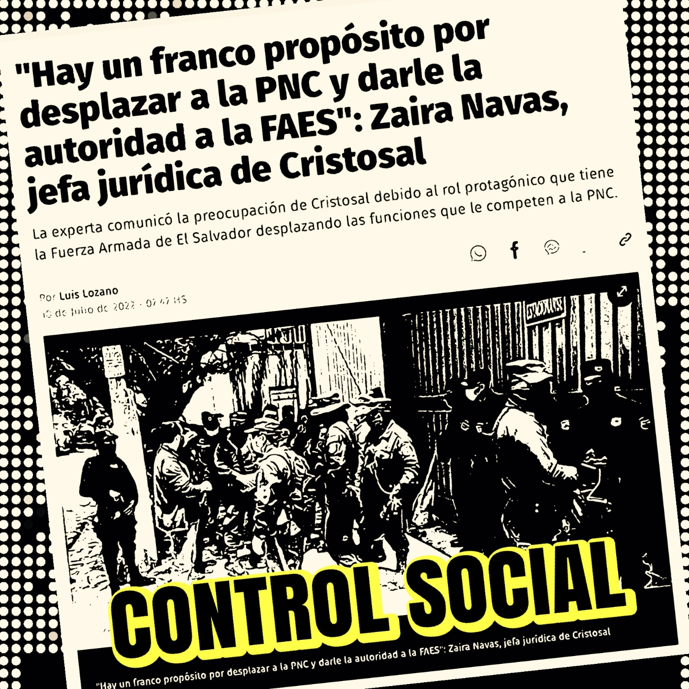CONTROL SOCIAL: POLICÍA, ADESCOS, FÚTBOL, ETC. / César Fuentes / 180722 episode artwork