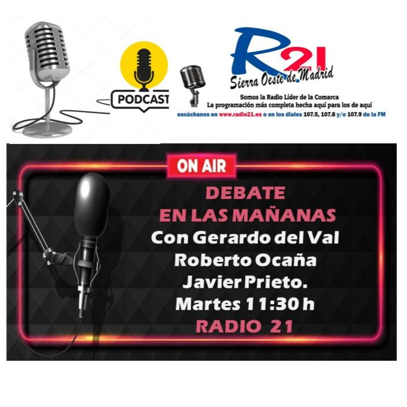 Debate en las mañanas, con Gerardo del Val, Roberto Ocaña y Javier Prieto. 26 de marzo 2024 episode artwork