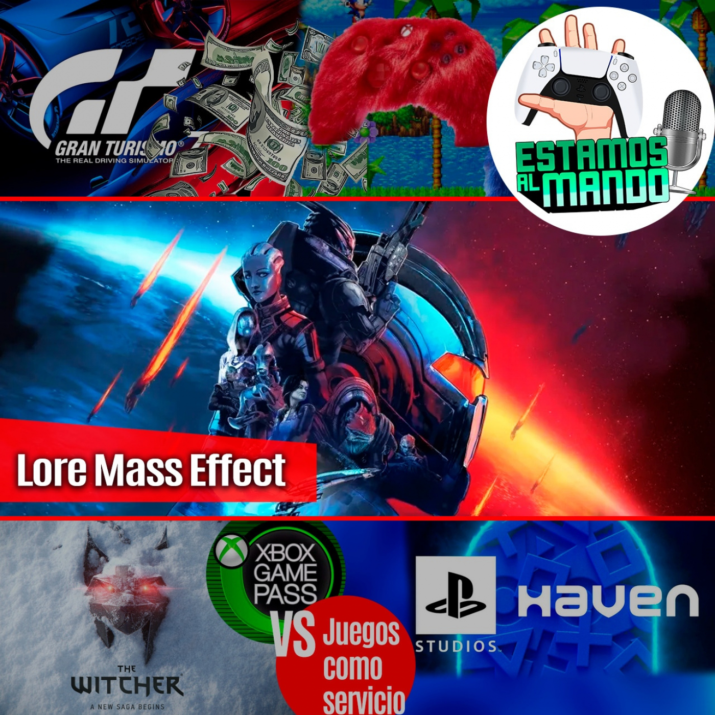 EAM 4-27 Lore de la saga Mass Effect, nuevo Witcher, GT7 quiere tu dinero, mandos furros, Gamepass vs servicio