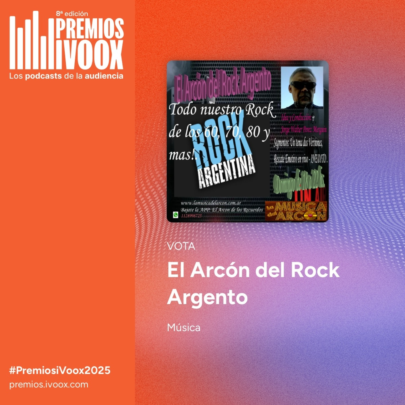El Arcón del Rock Argento en los Premios Ivoox 2025 episode artwork