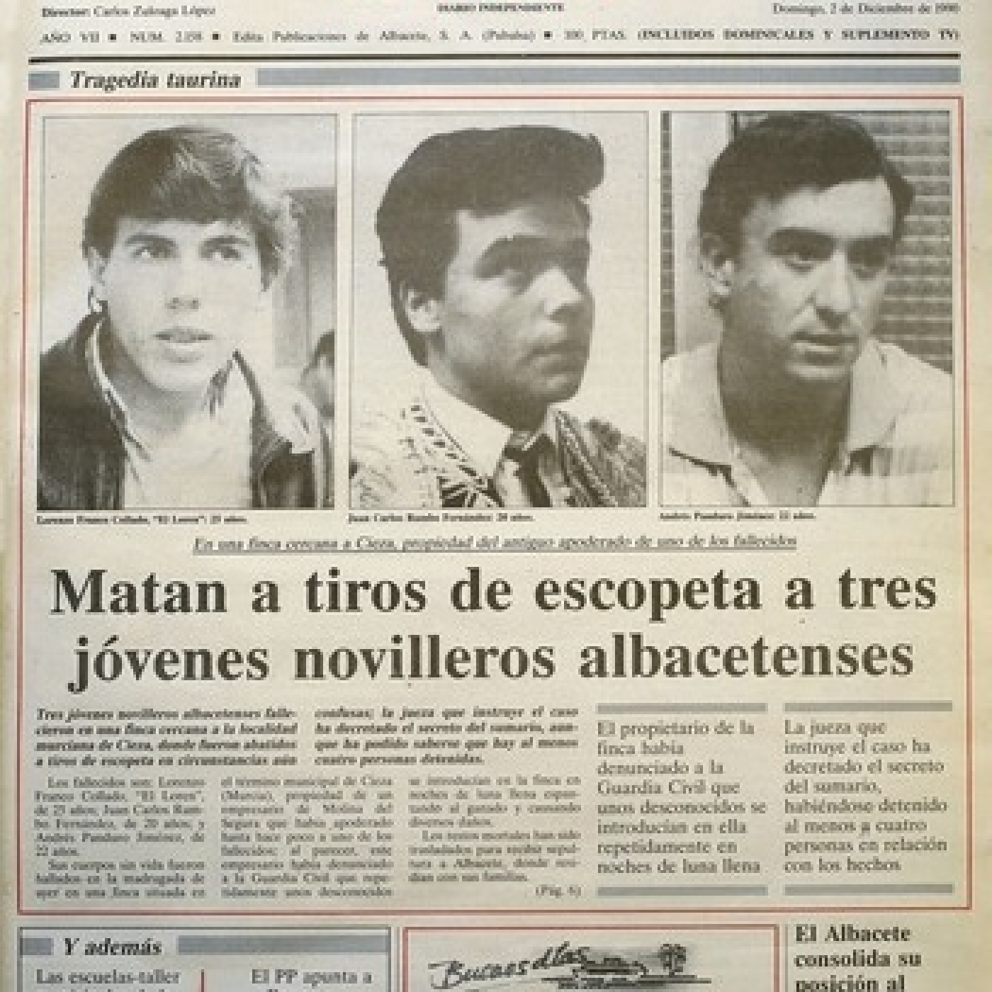 El asesinato de los tres novilleros en Cieza. - Episodio exclusivo para mecenas