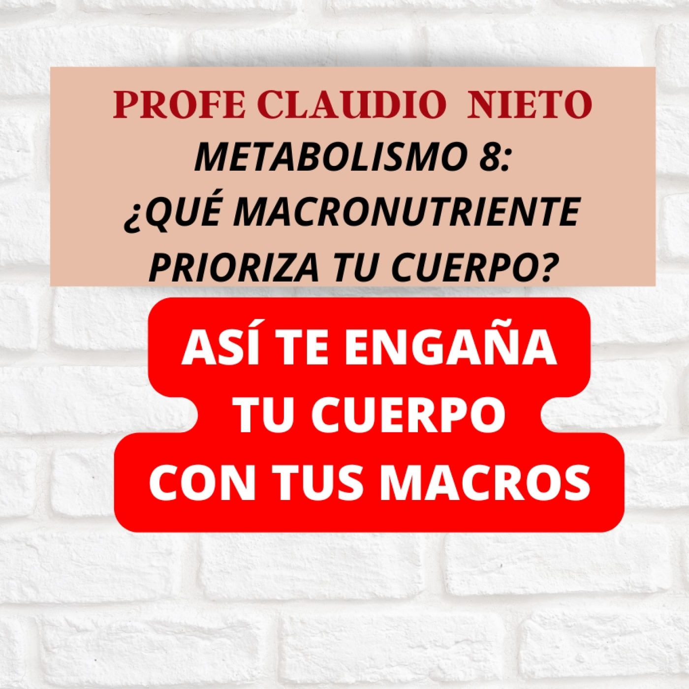 231. METABOLISMO 8: "La verdad sobre cómo tu cuerpo ELIGE entre GRASA, GLUCOSA y MÚSCULO"