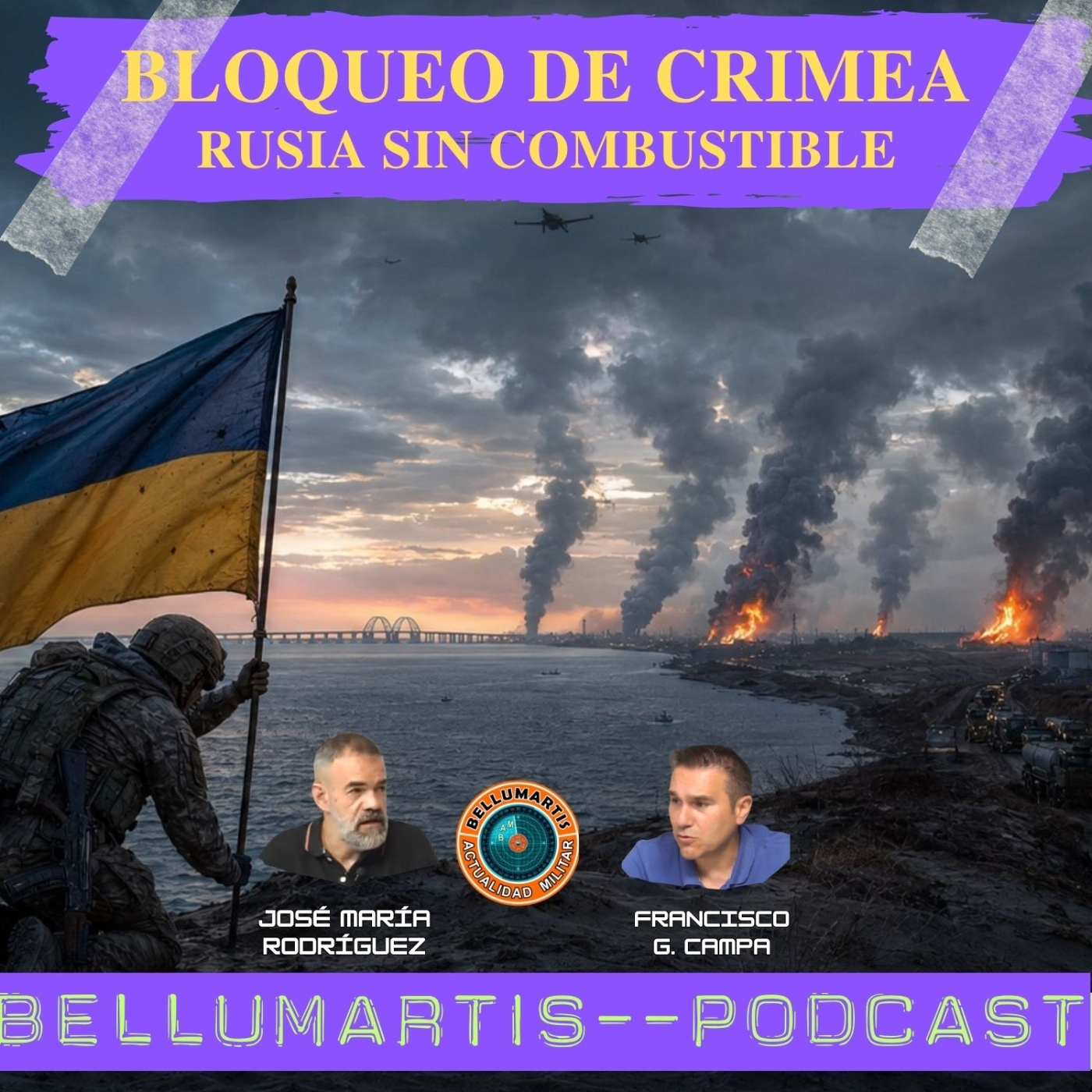 BLOQUEO DE CRIMEA: Rusia se queda sin combustible mientras Ucrania pone una bandera en Kinburn *FRENTE DE BATALLA*