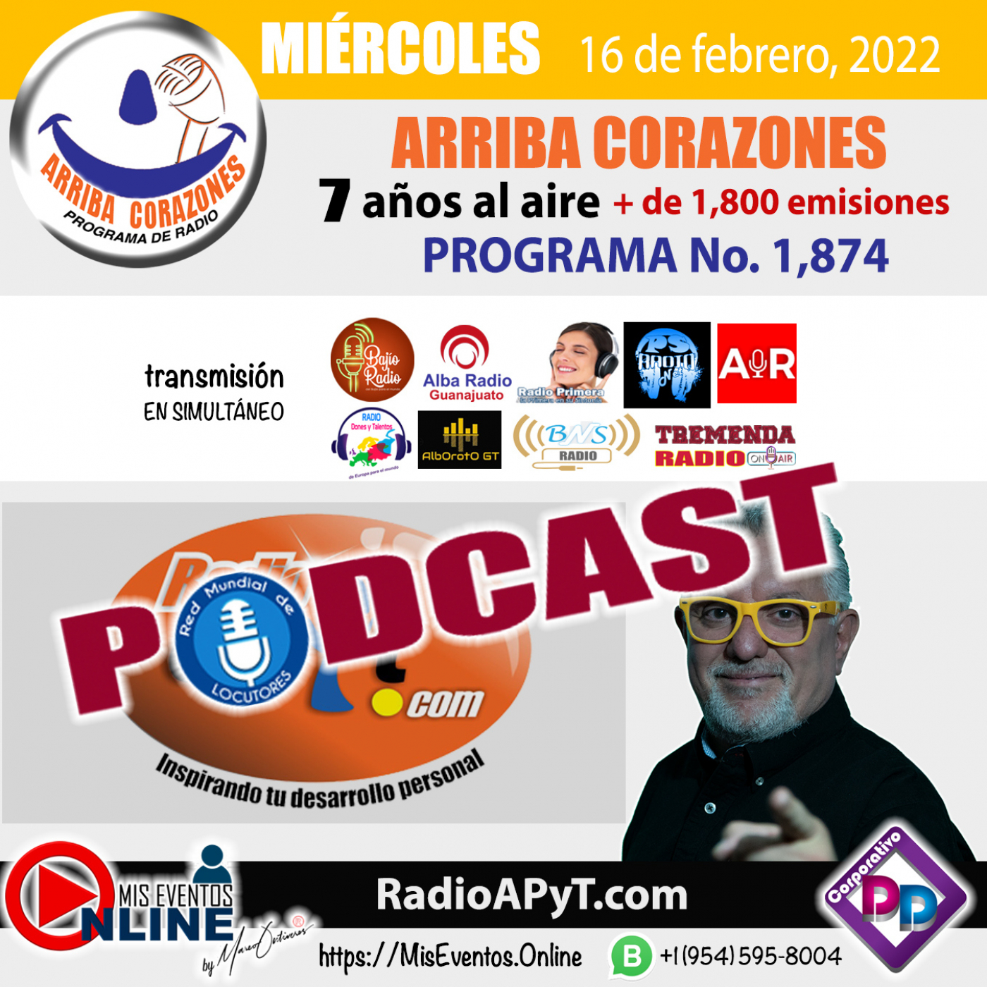 1874-arriba-corazones-2022-02-16-MIERCOLES-GrandesExitos-EnglishClasics episode artwork