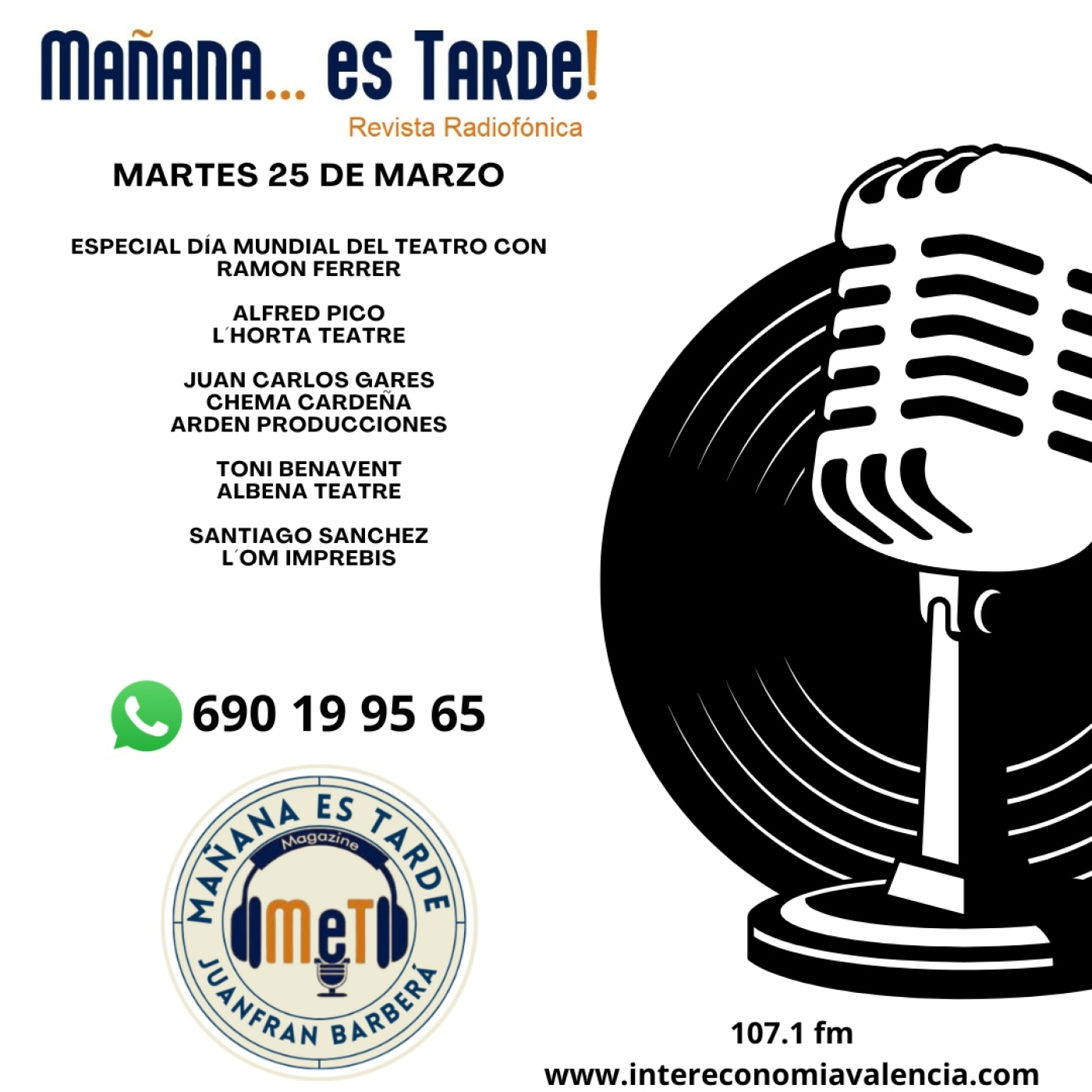 MAÑANA ES TARDE!!! MET 25 DE MARZO DE 2025 ESPECIAL DÍA MUNDIAL DEL TEATRO episode artwork