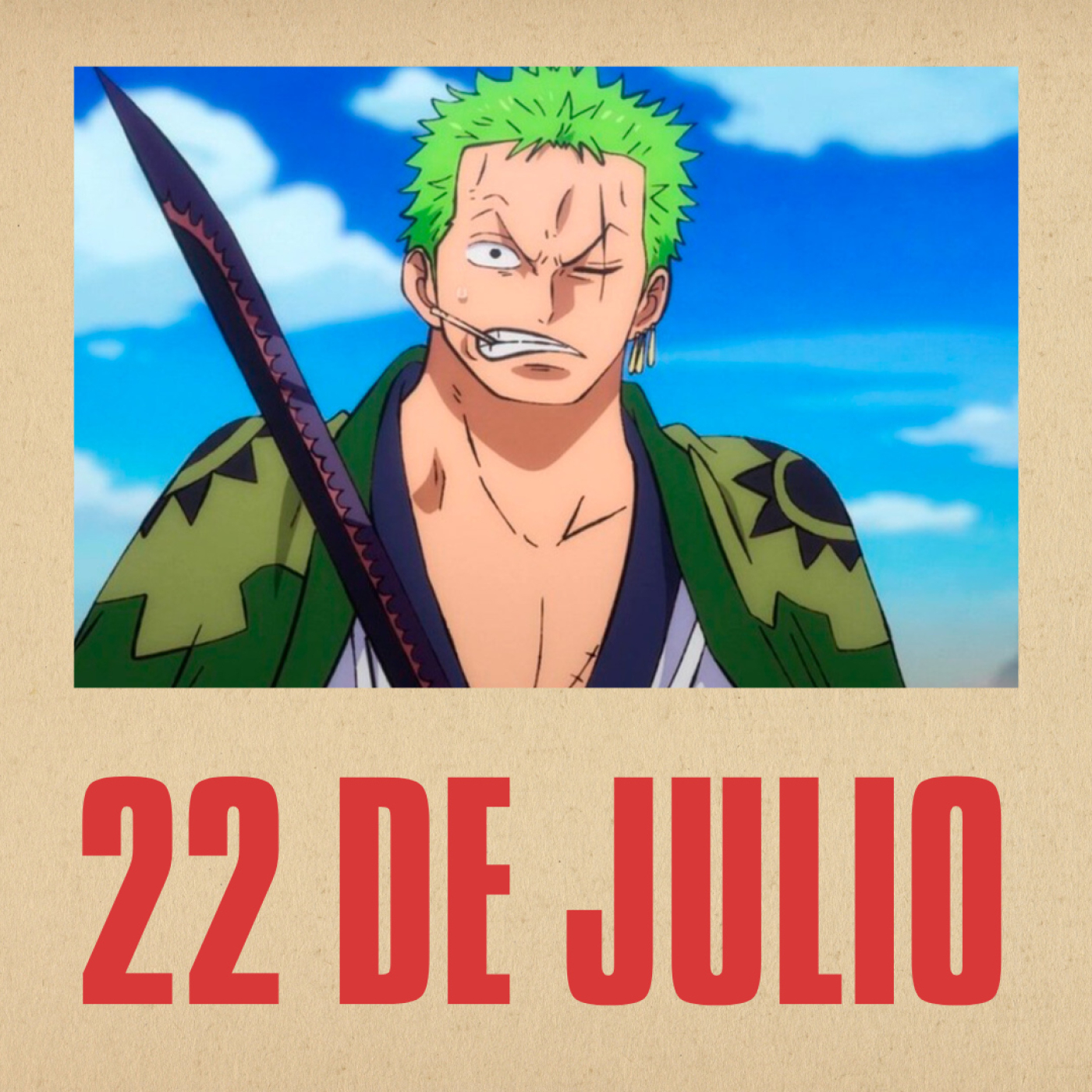 22 de Julio // Hamacas, Cerebros y One Piece episode artwork