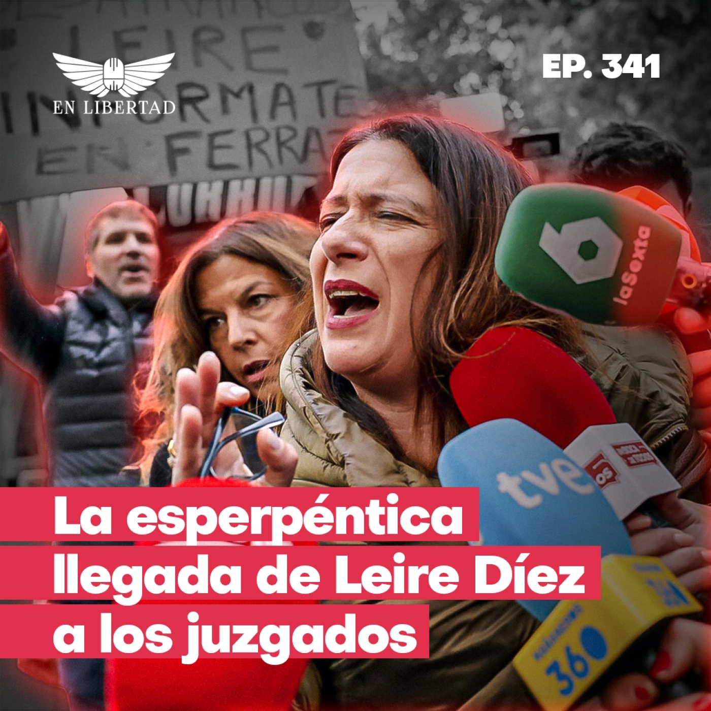 Leire Díez se sienta frente al juez