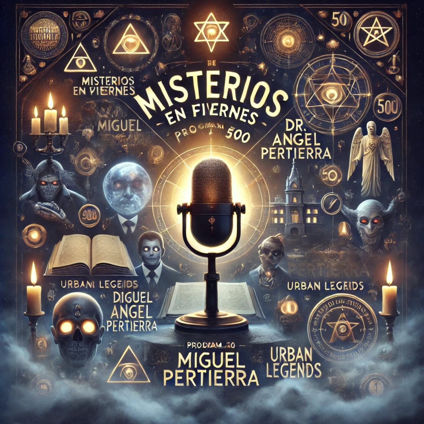 El Dr. Miguel Ángel Pertierra en el programa 500 de "Misterios en Viernes" - EDENEX - episode artwork