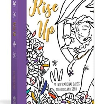 kindle book Rise Up Postcard Book: 24 Inspirational Cards to Color and ...