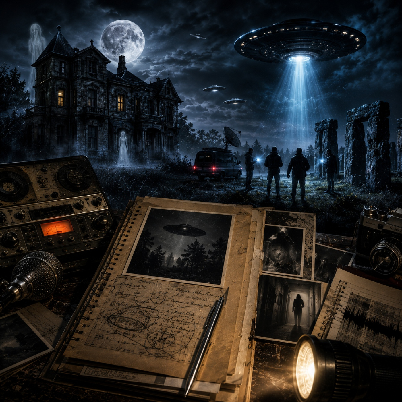 Voces del Misterio EXPRESS: Los mejores misterios de Javier Sierra: fantasmas, casas encantadas y OVNIs episode artwork