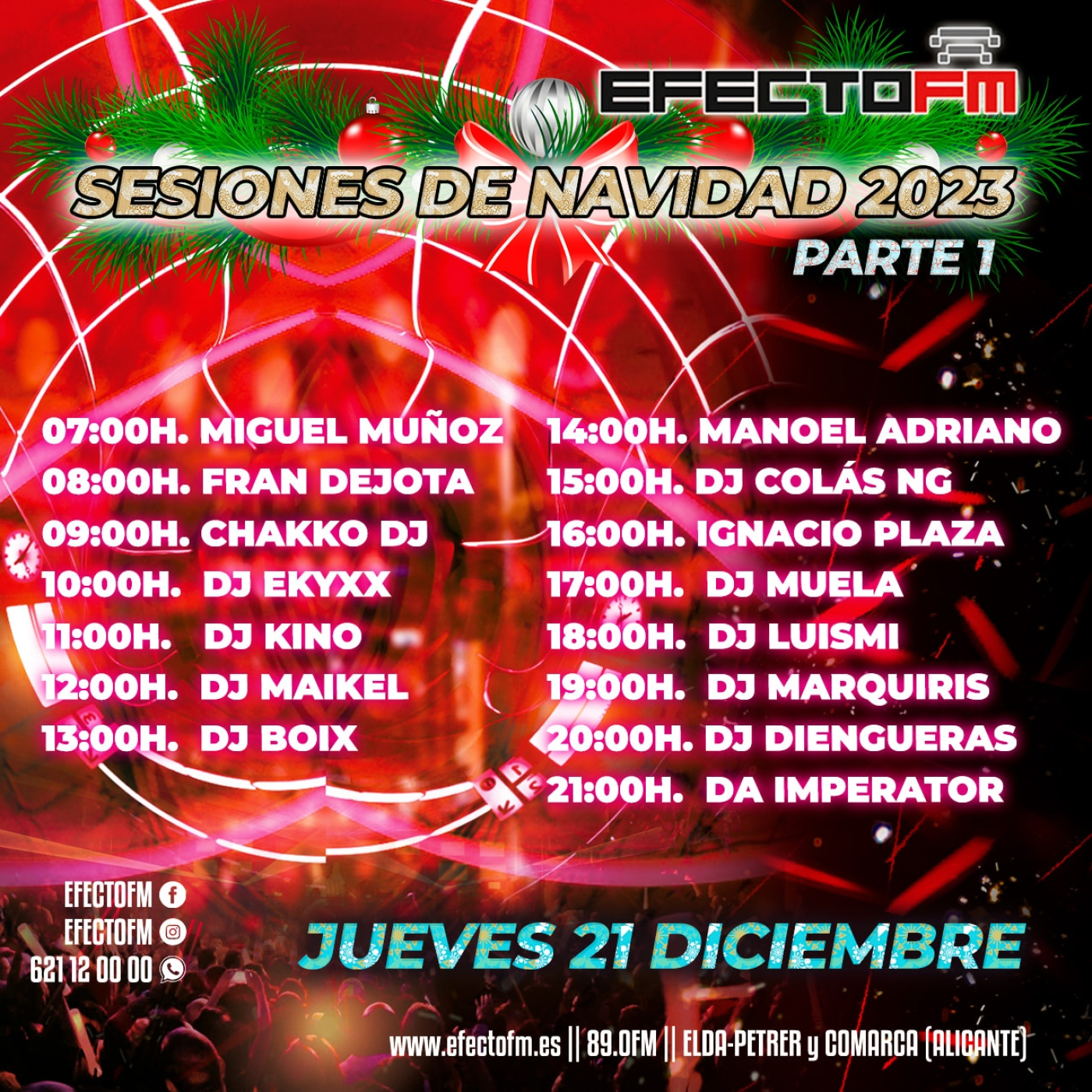 DjMuela - Sesión Maratón Navidad 2023 EfectoFm - Episodio exclusivo para mecenas episode artwork