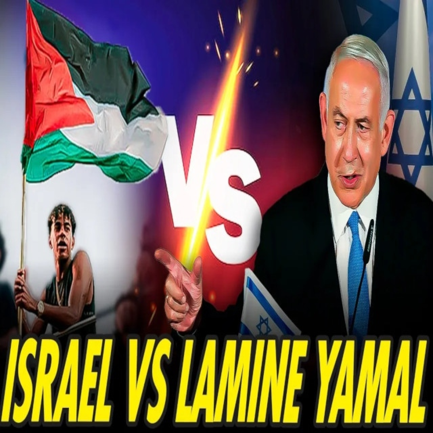 ISRAEL DENUNCIA A LAMINE YAMAL POR DIFUNDIR ODIO AL ONDEAR UNA BANDERA DE PALESTINA