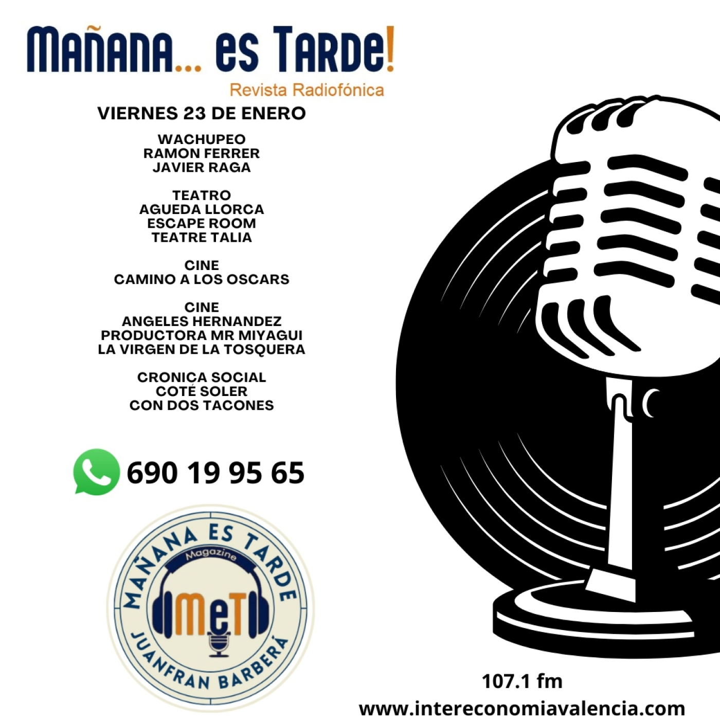 MAÑANA ES TARDE!!! MET 23 DE ENERO DE 2026 WACHUPEO, ESCAPE ROOM, LA VIRGEN DE LA TOSQUERA Y LA CRONICA SOCIAL DE COTE episode artwork