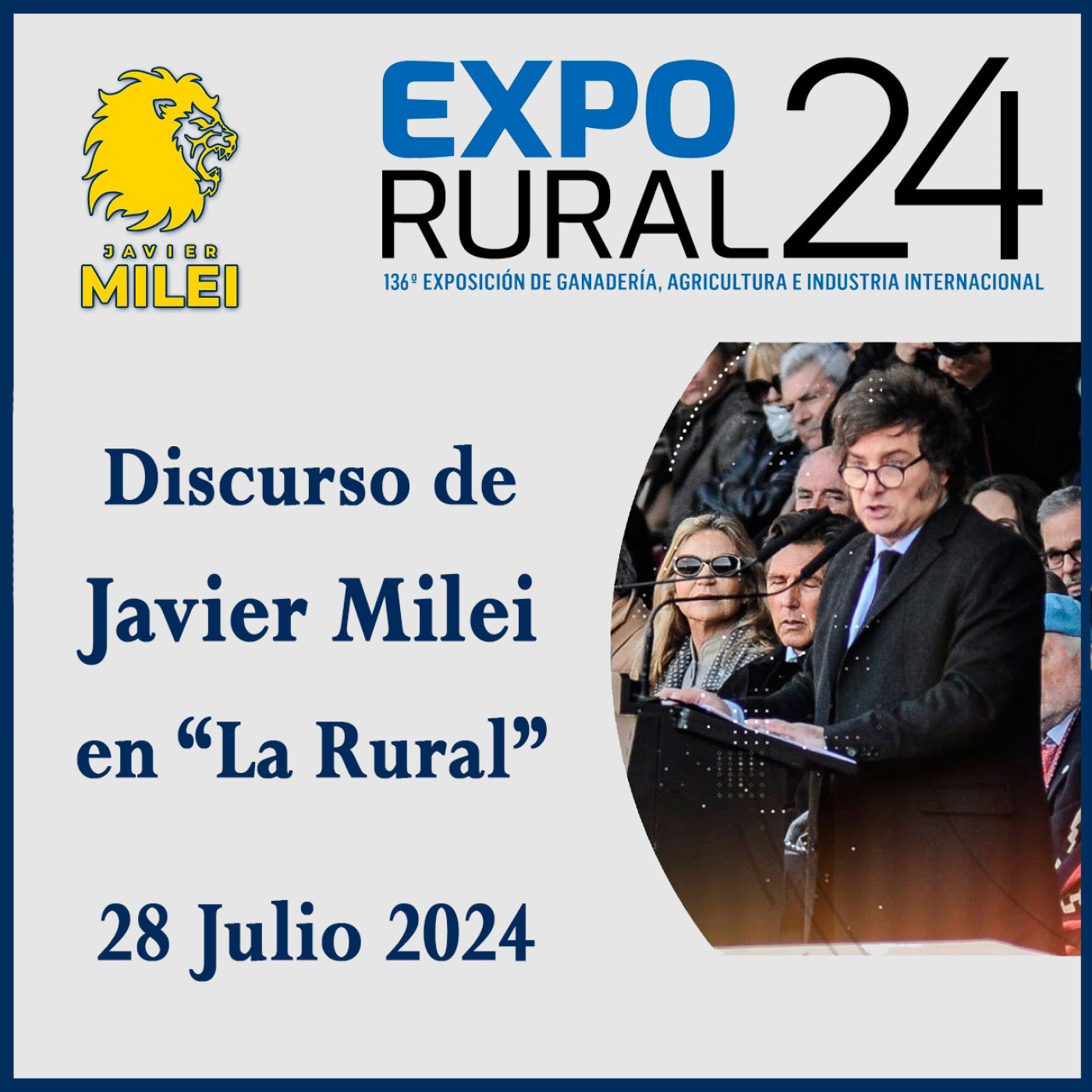 cover of episode El campo ovacionó a milei tras su discurso en la rural