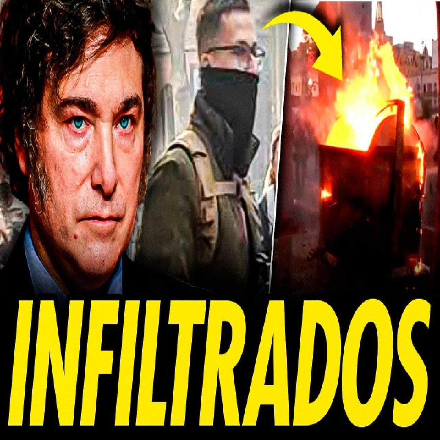 Infiltrados de milei pillados en las manifestaciones