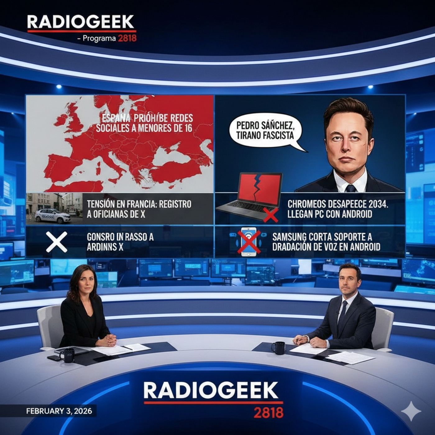 Radiogeek 2818 - El Gobierno Español también quiere romper con toda la privacidad de sus ciudadanos