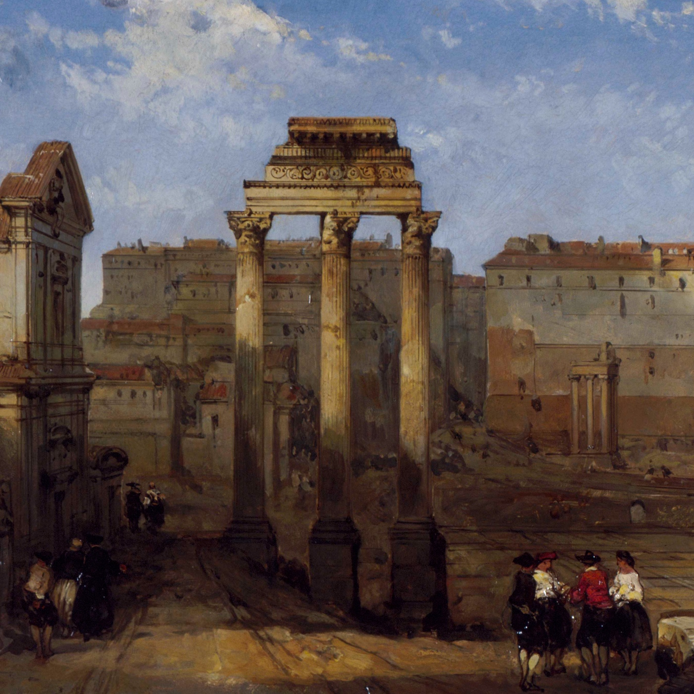 El foro de César, la gran obra romana de la que solo quedan tres columnas