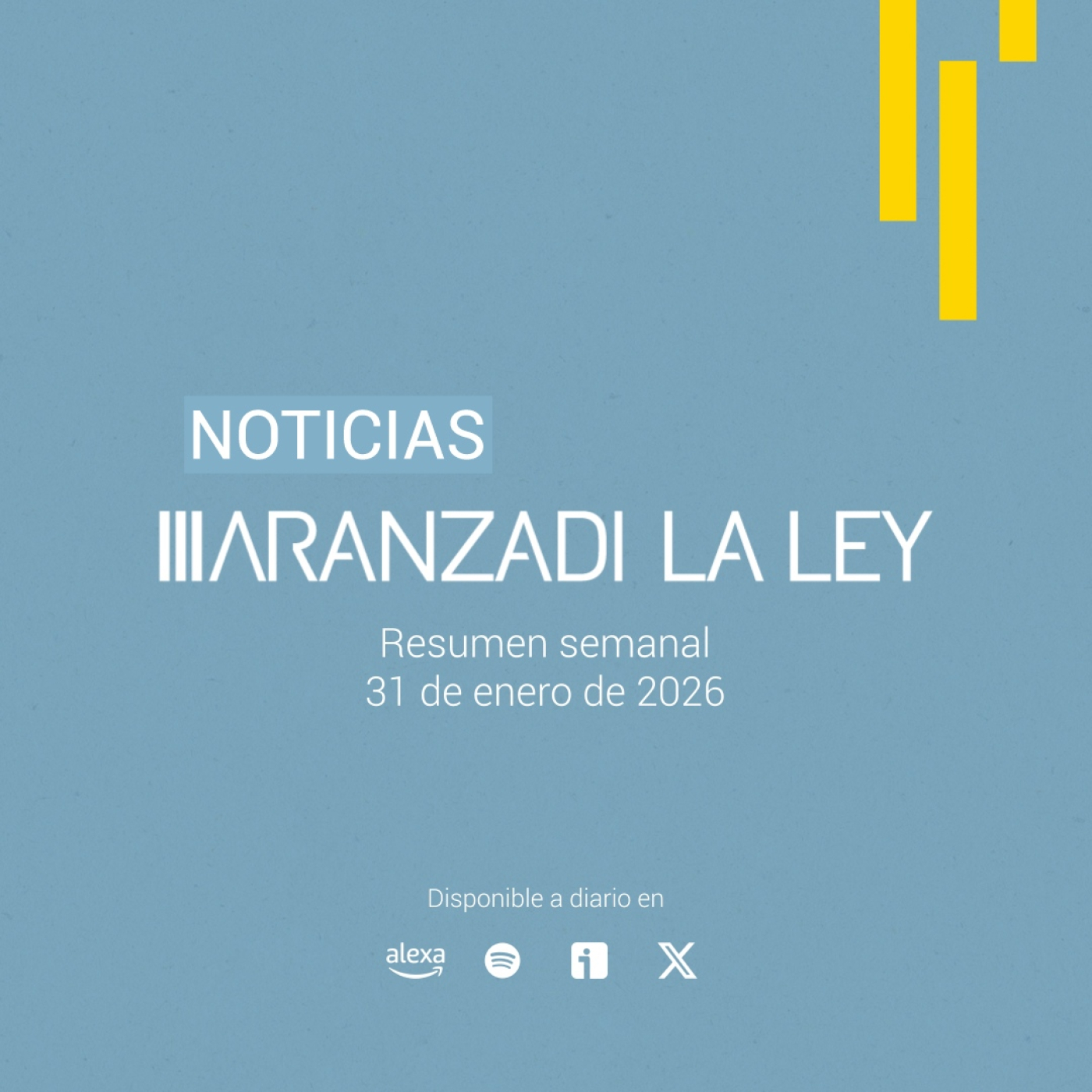 #NoticiasAranzadiLALEY Sábado 31 de enero