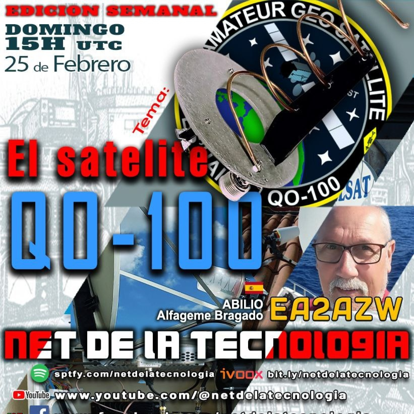 #443 El satelite QO-100 episode artwork