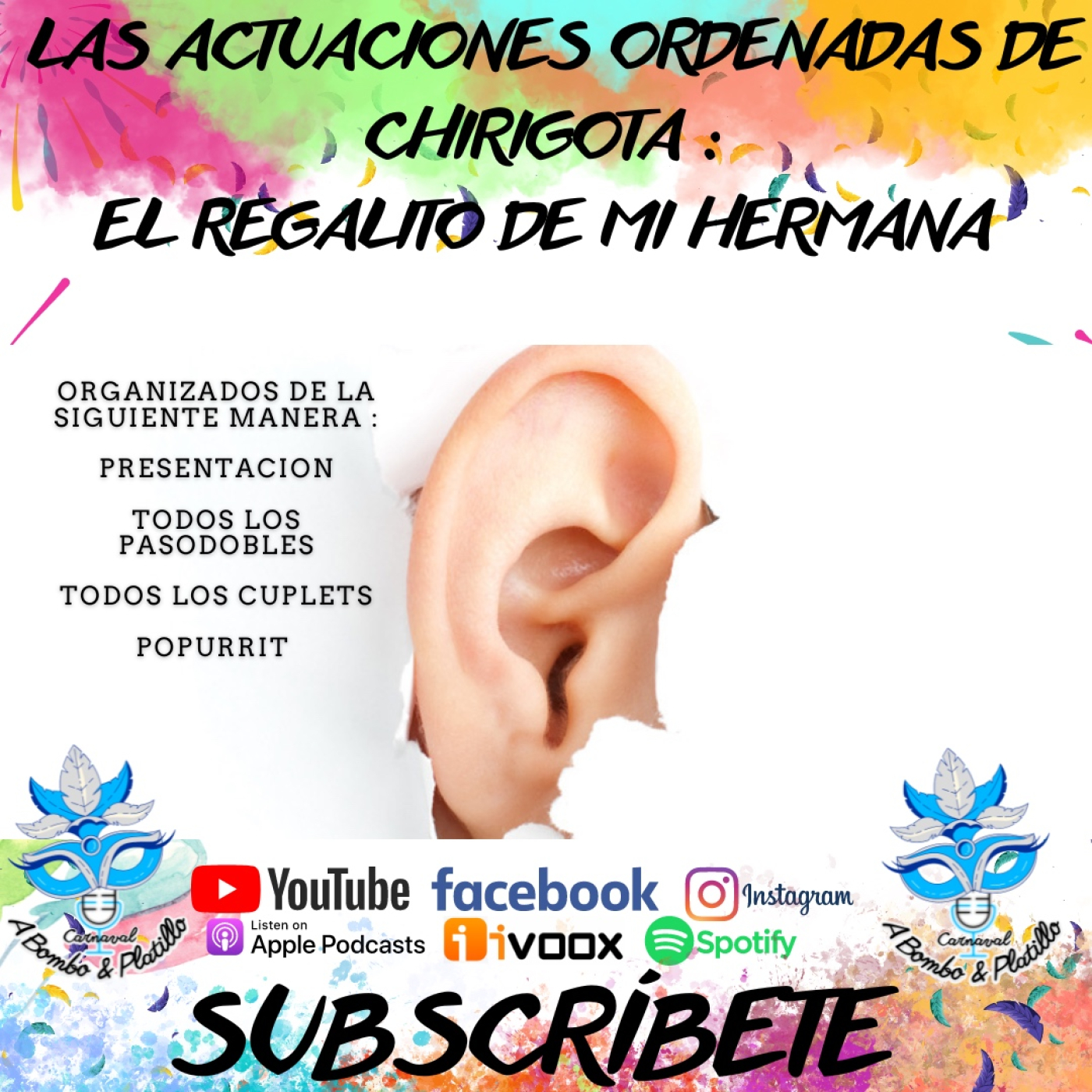 CARNAVAL A BOMBO Y PLATILLO