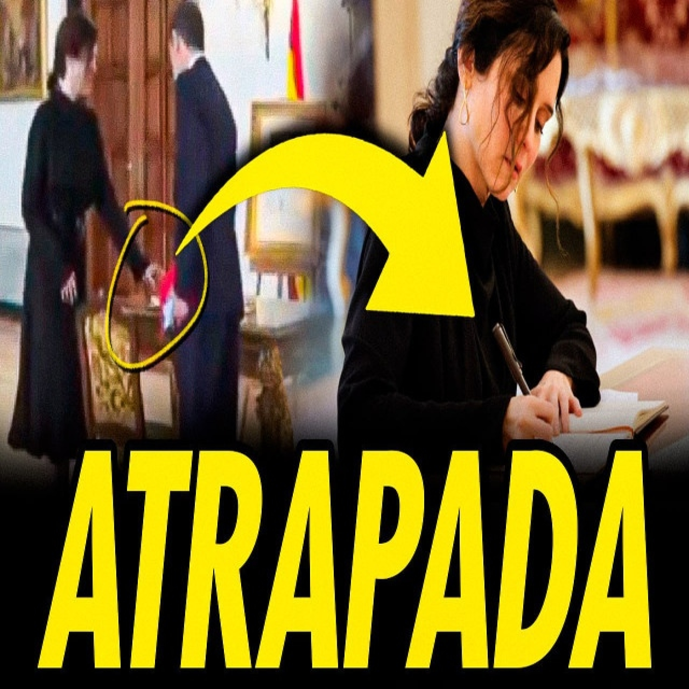 La chuleta de ayuso: no puede ni firmar el pésame del papa sola