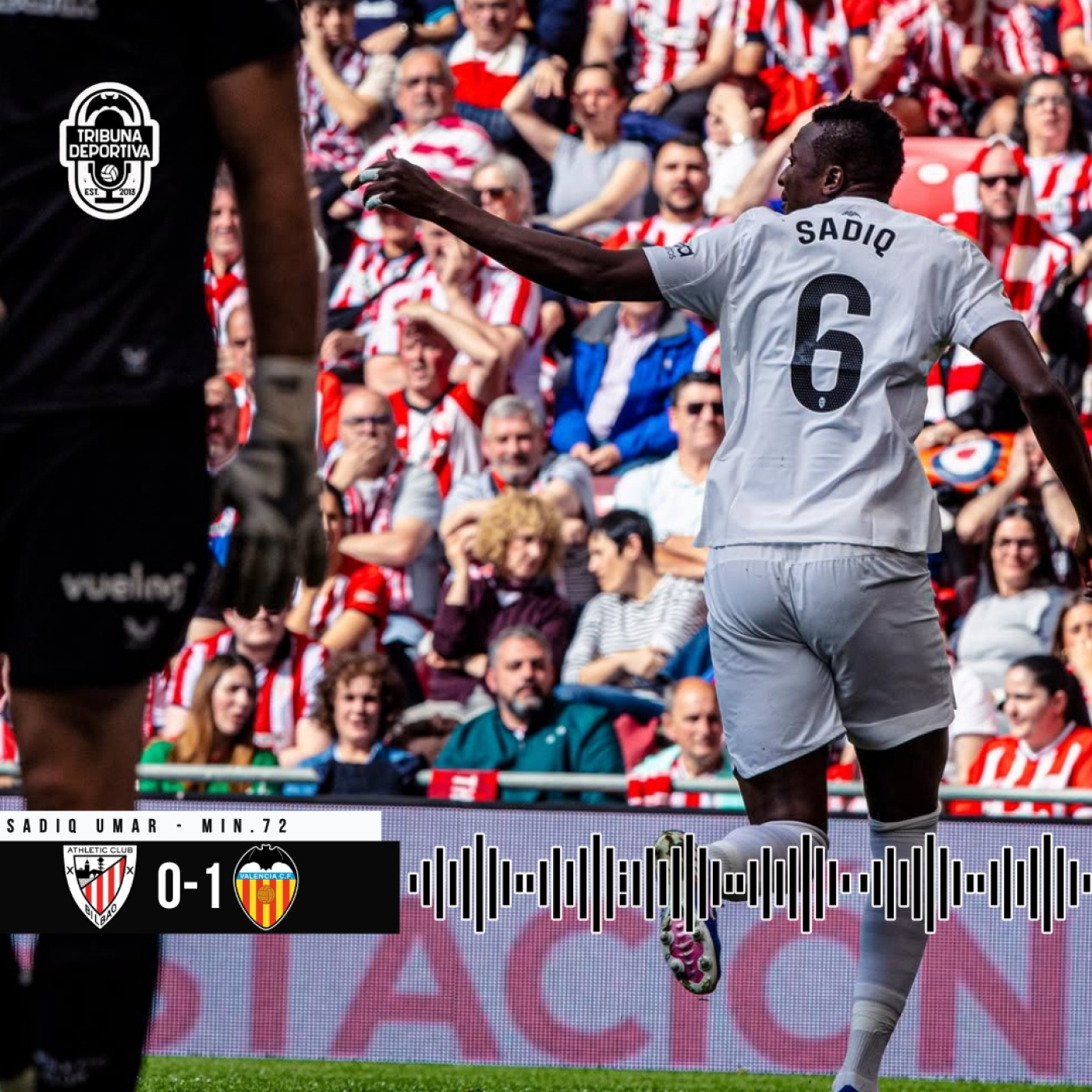 GOL | Sadiq Umar Athletic Club 0 - 1 Valencia CF J35
