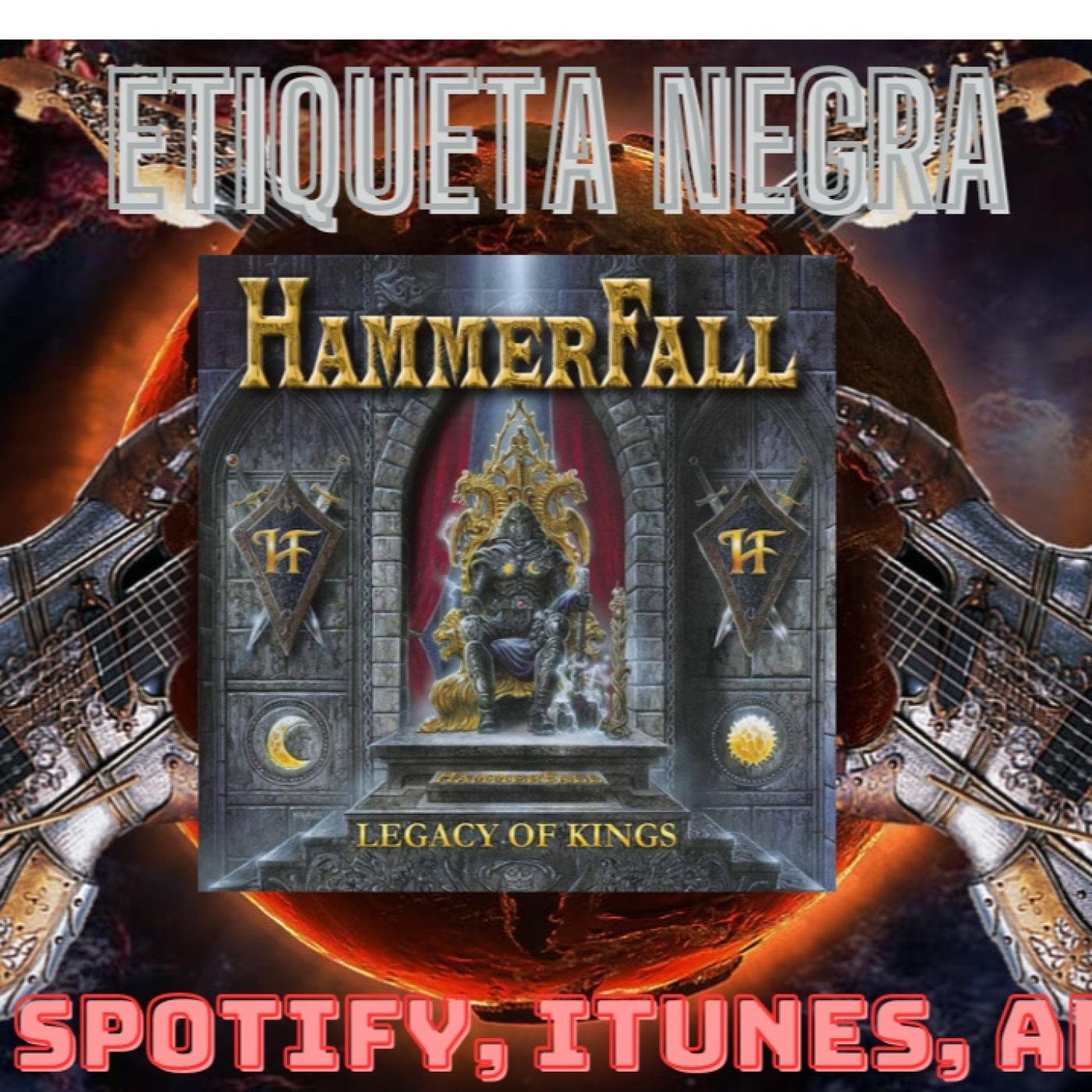 ETIQUETA NEGRA N.12 HAMMERFALL LEGACY OF KINGS 1998