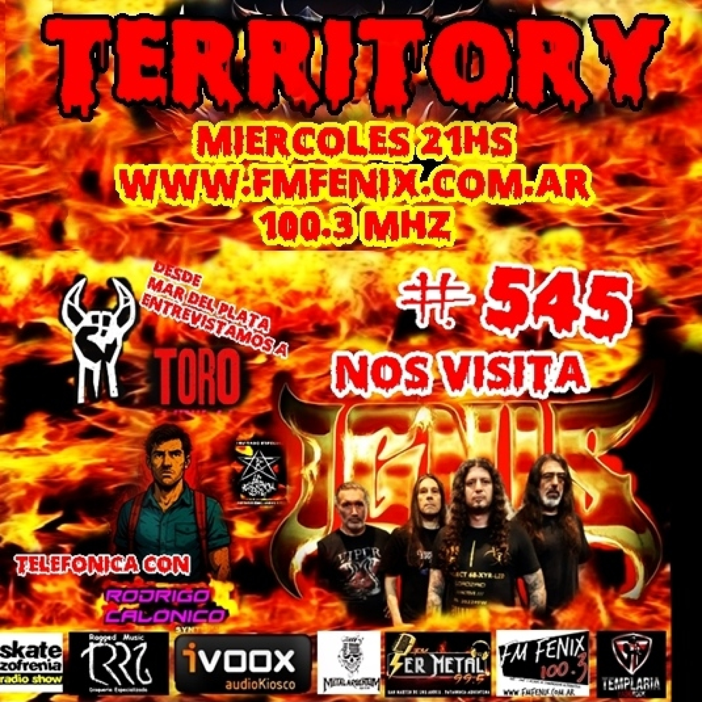 TERRITORY RADIO #545 (30-07-2025) IGNIS TORO RODRIGO COLONICO episode artwork