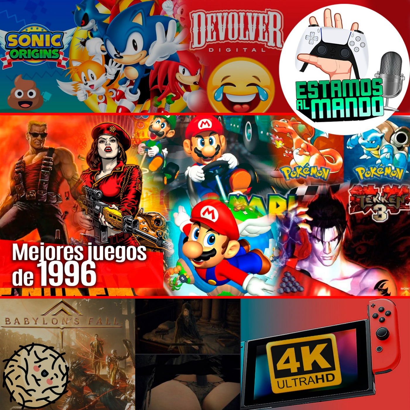 EAM 4-31 Mejores juegos de 1996, switch a 4k, Sonic nos lía y Devolver se descojona, braguitas del baneo